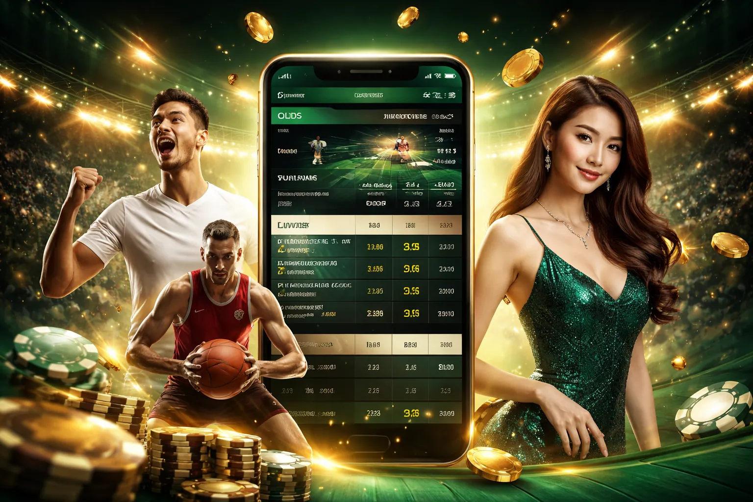 Đa dạng các môn thể thao và giao diện thân thiện trên ứng dụng di động 777king99 apk